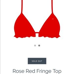 Boutinela Rose Red Fringe Top